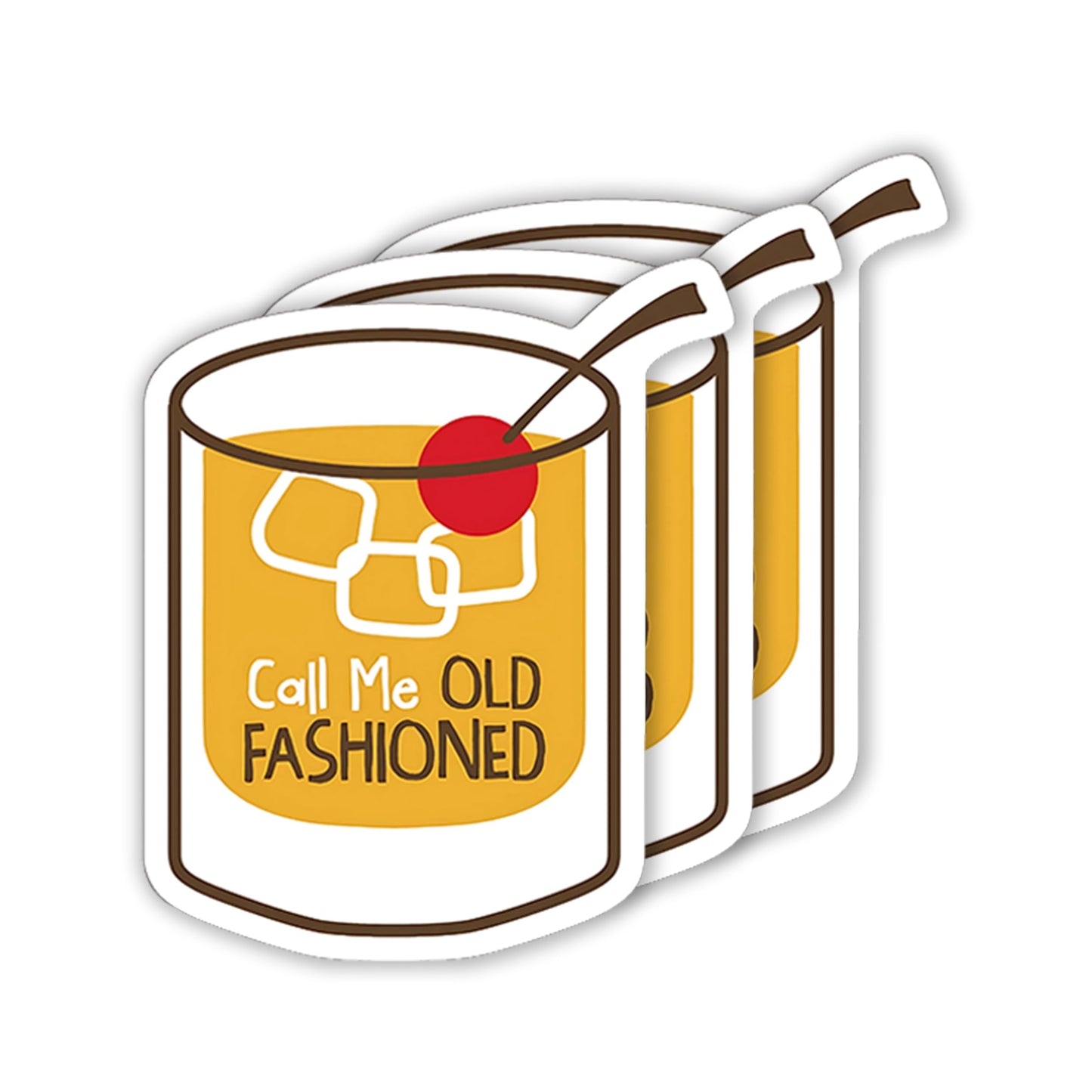 Call Me Old Fashioned Waterproof Vinyl Sticker Set