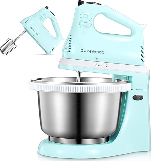 2-in-1 Hand and Stand Mixer with 3 Quart Bowl