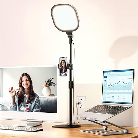 Desk Ring Light with 30 Modes and Memory Function