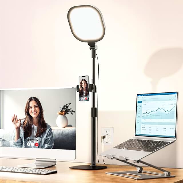 Desk Ring Light with 30 Modes and Memory Function