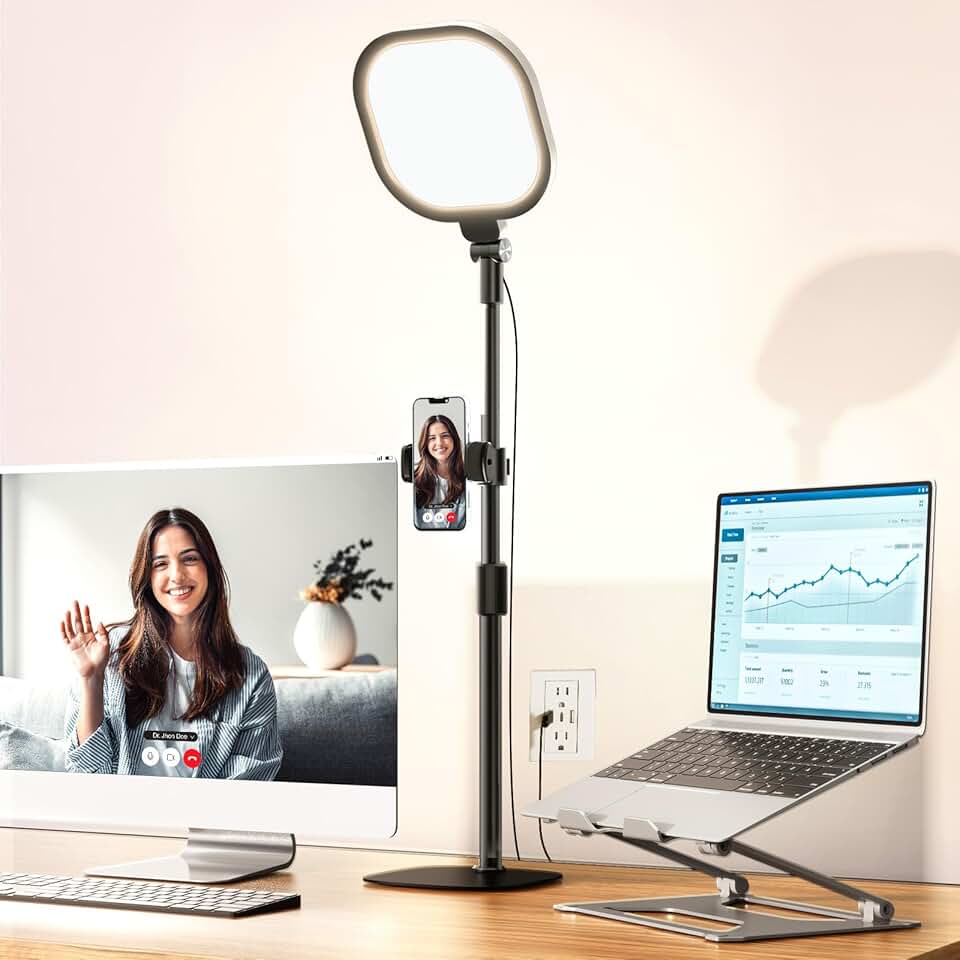 Desk Ring Light with 30 Modes and Memory Function