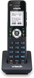 Black accessory handset for small business system