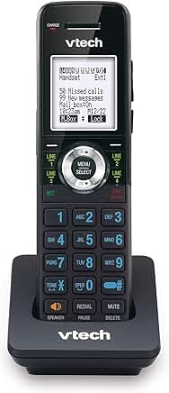 Black accessory handset for small business system