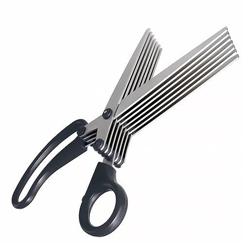 7-Blade Shredder Scissors, 7.9 inches, Black