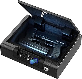 Biometric Gun Safe with Fingerprint and PIN Unlock