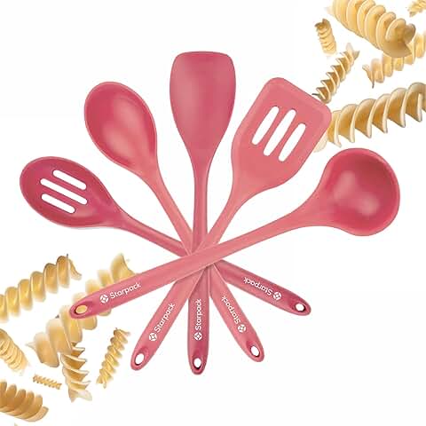 5-Piece Silicone Cooking Utensil Set, Heat Resistant to 600°F