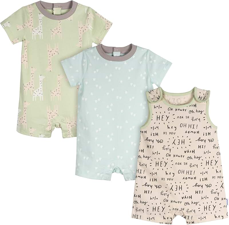 Baby 3-Pack Romper for 6-9 Months