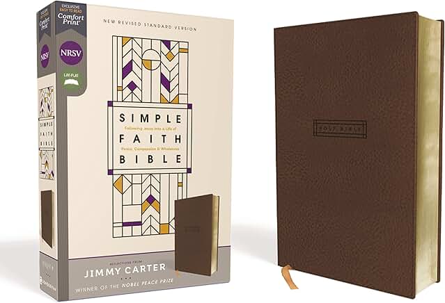 Simple Faith Bible in Brown with Comfort Print