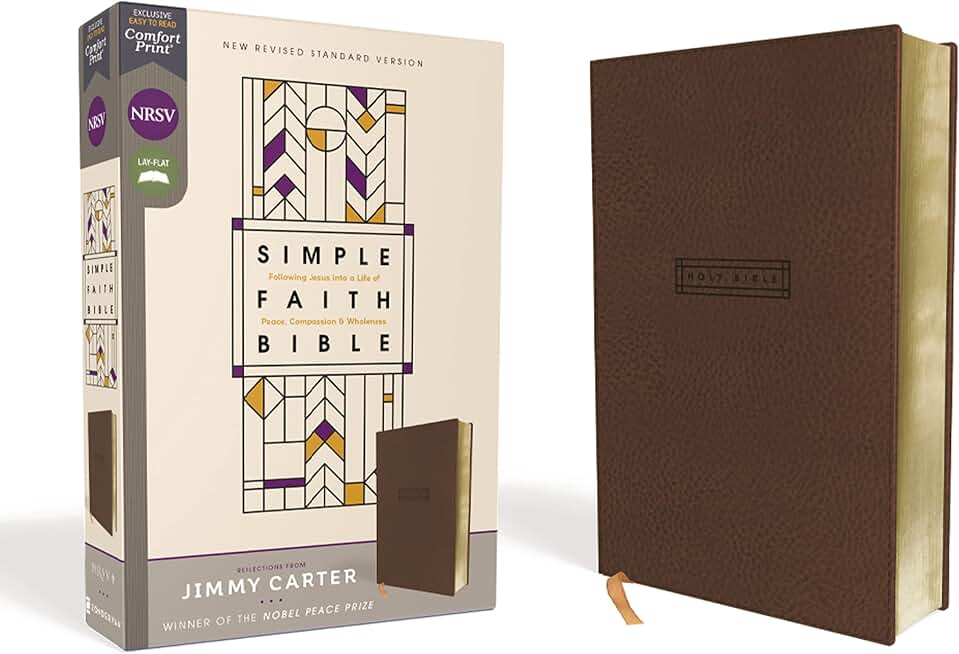 Simple Faith Bible in Brown with Comfort Print