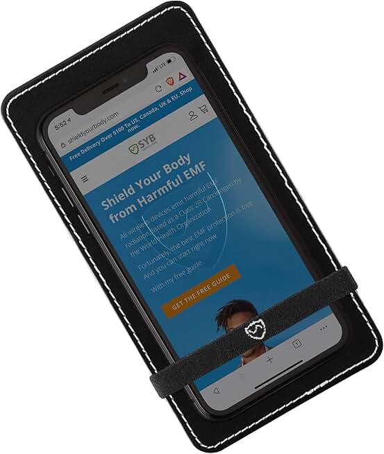 EMF Protection Sleeve for Phones, No Signal Interference