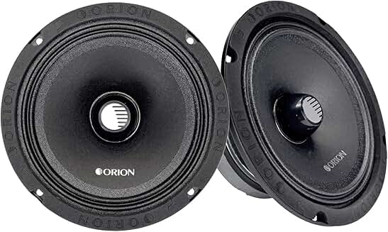 High Efficiency 6.5" Mid-Range Bullet Speakers (Pair)