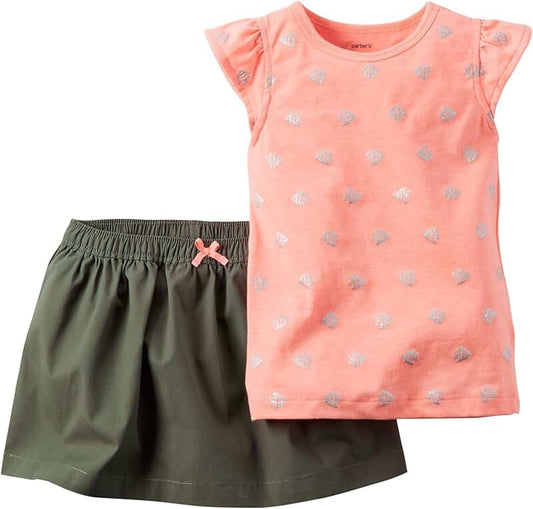 Baby girls' 2-piece playwear sets