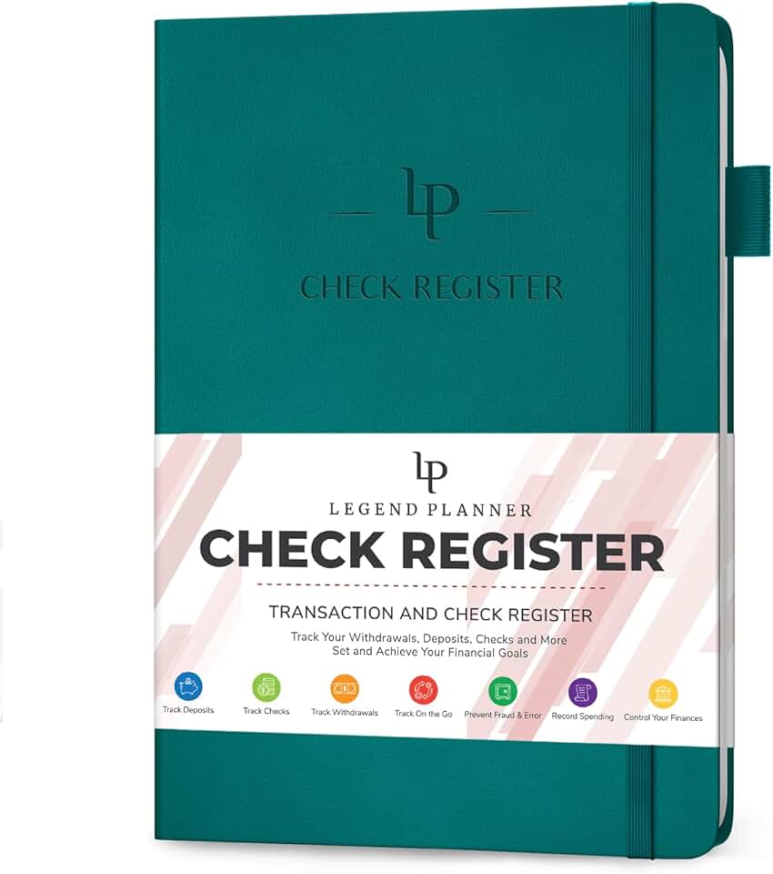 Check Register Book for Personal and Business Finances