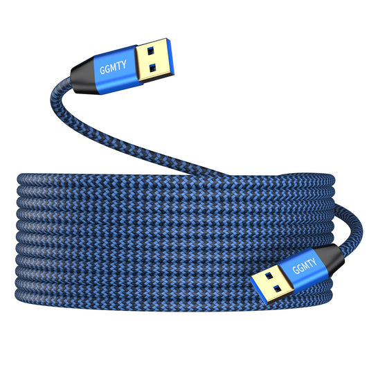 1.5FT Durable Braided USB 3.0 Male to Male Cable