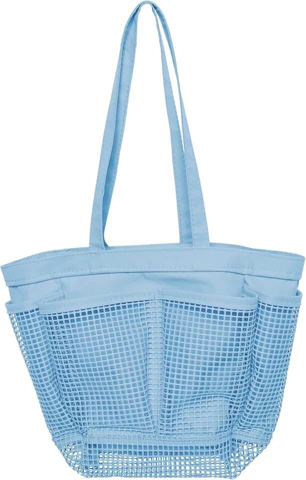 Portable 7-Pocket Mesh Shower Caddy for Toiletries