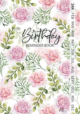 Birthday and Anniversary Record Book with Monthly Index