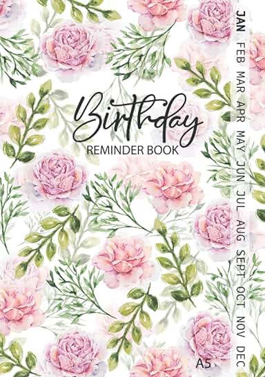 Birthday and Anniversary Record Book with Monthly Index