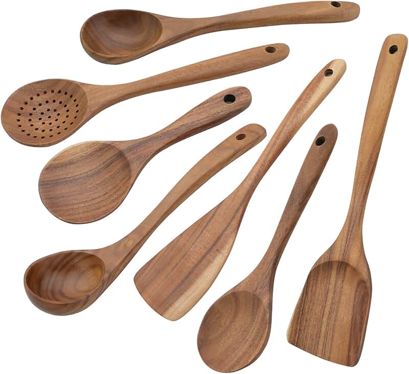 7-Piece Wooden Cooking Utensil Set