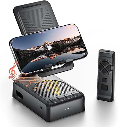 Portable Bluetooth Speaker with Remote and Camera Control