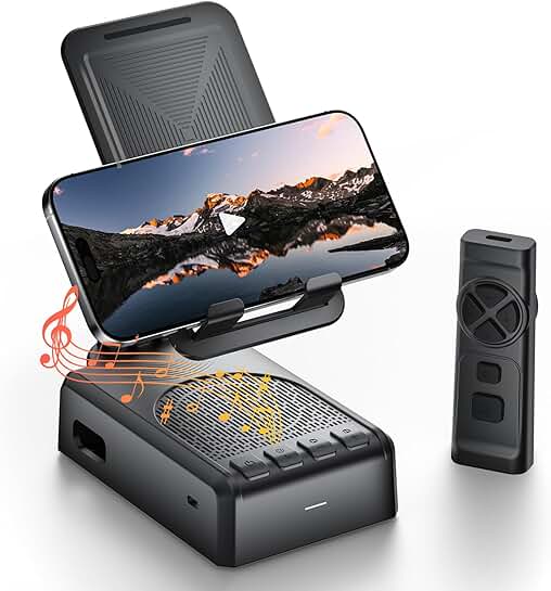 Portable Bluetooth Speaker with Remote and Camera Control