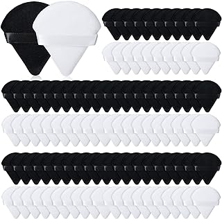 100-Piece Triangle Powder Puffs for Face and Makeup