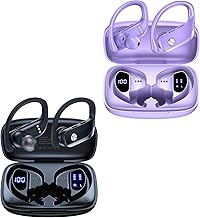 Wireless Sport Earbuds with LED Display and Mic