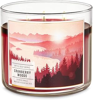 Cranberry Woods Scented Candle with Three Wicks