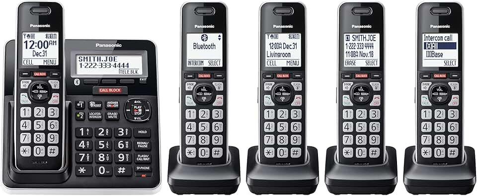 Cordless Phone with Call Block and Recording