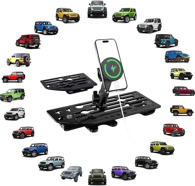 Magnetic Phone Mount for Jeep Wrangler and Gladiator