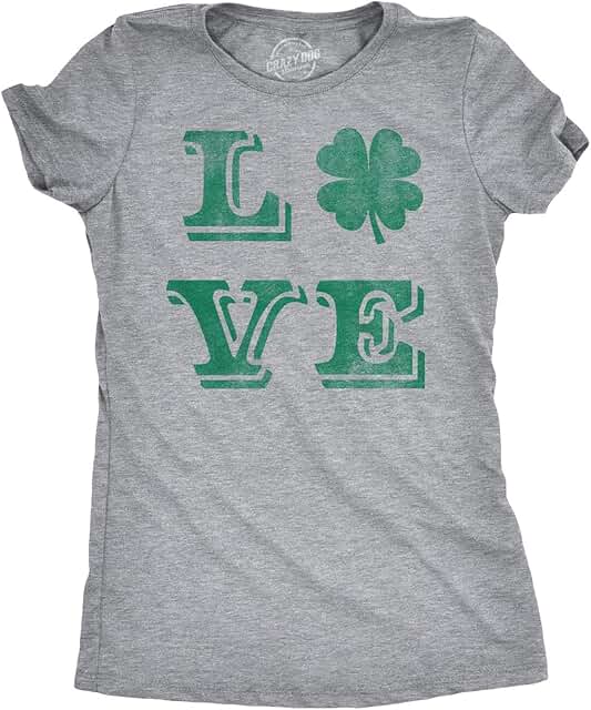 Women's St. Patrick's Day Clover Shamrock T-Shirt