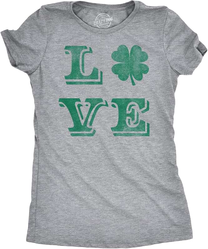 Women's St. Patrick's Day Clover Shamrock T-Shirt