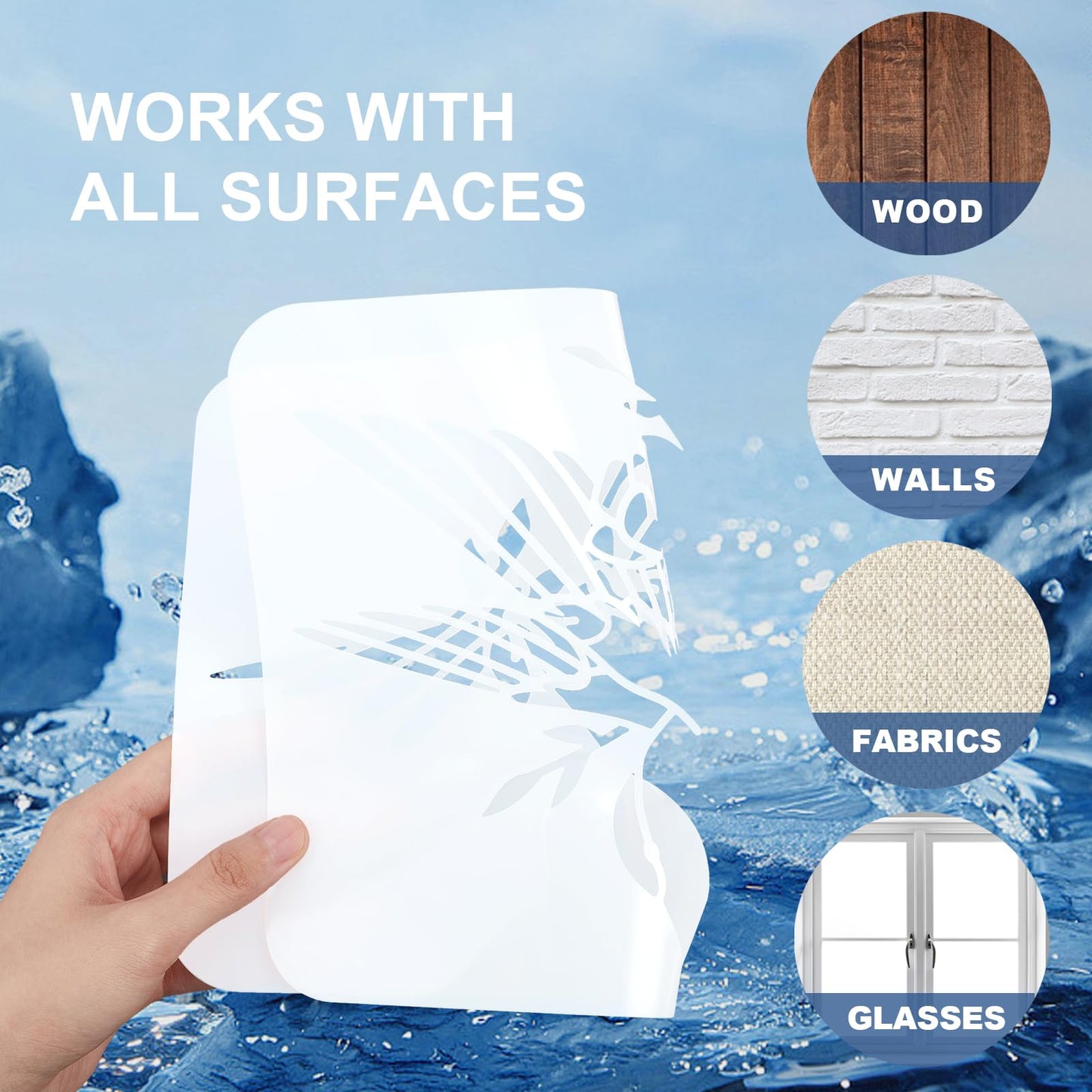 Basketball Decor Kit 4pcs Wall Fabric Furniture Templates
