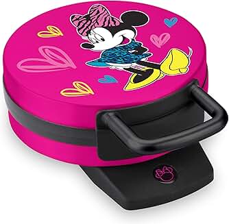 Minnie Mouse Waffle Maker with Nonstick Surface