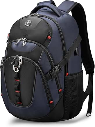 Travel Laptop Backpack with USB Port, 15.6-inch Fit