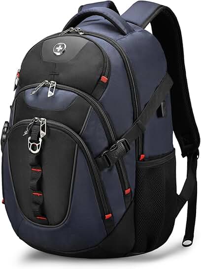 Travel Laptop Backpack with USB Port, 15.6-inch Fit