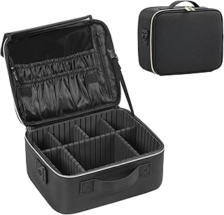 12-Inch Makeup Organizer Travel Bag with Compartments