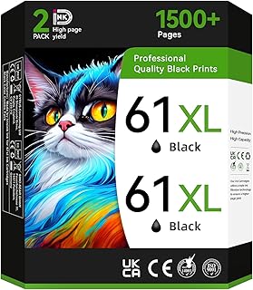 Black Ink Cartridges for HP Envy, Officejet, DeskJet