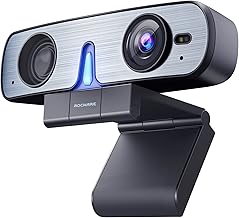 2K Webcam with Microphone, Speaker, Auto-Focus, Privacy