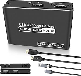 HDMI Capture Card for 4K60Hz HDR Streaming and Gaming
