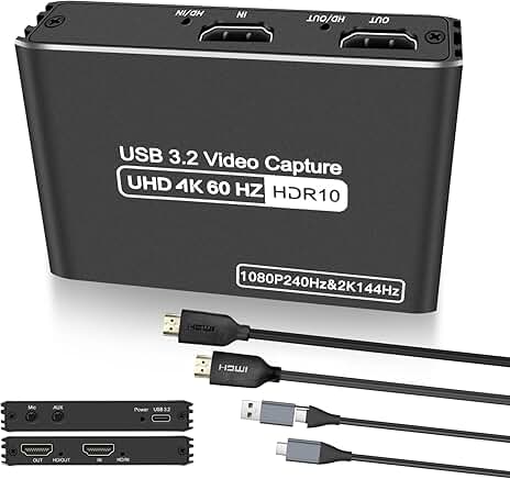 HDMI Capture Card for 4K60Hz HDR Streaming and Gaming