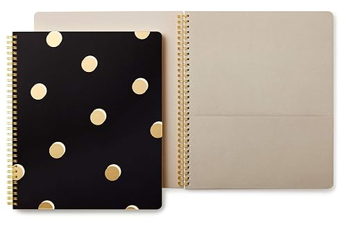 Large spiral notebook with 160 college-ruled pages