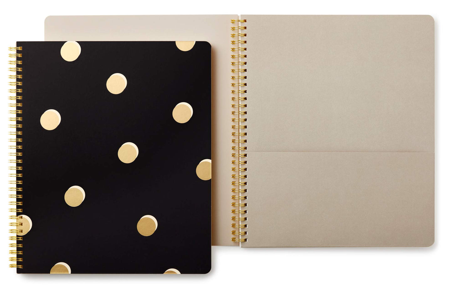 Large spiral notebook with 160 college-ruled pages