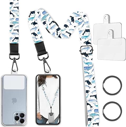 Tropical Phone Lanyard for Neck or Wrist