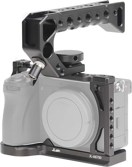 Camera Cage with Top Handle and Multiple Mounts
