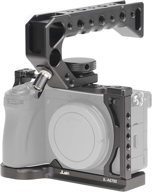 Camera Cage with Top Handle and Multiple Mounts