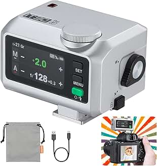 Silver Pocket TTL Flash with Touchscreen and Wireless