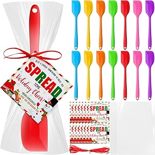 14 Red Silicone Spatula Set for Christmas Gifts