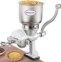 Hand Crank Cast Iron Grain Mill with Large Hopper