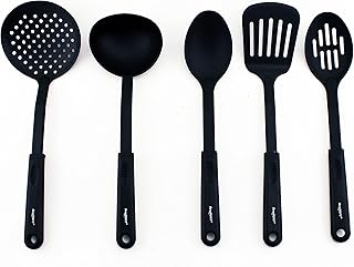 5-Piece Nylon Cooking Utensil Set with Wide Handles