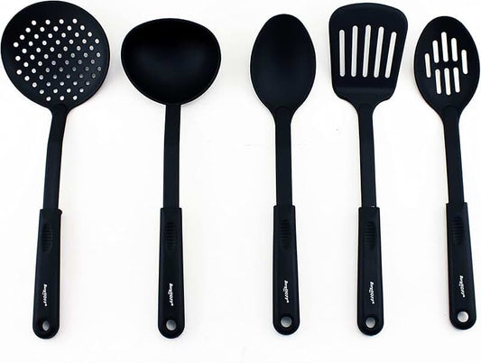12-Piece Silicone Kitchen Utensil Set with Wooden Handles